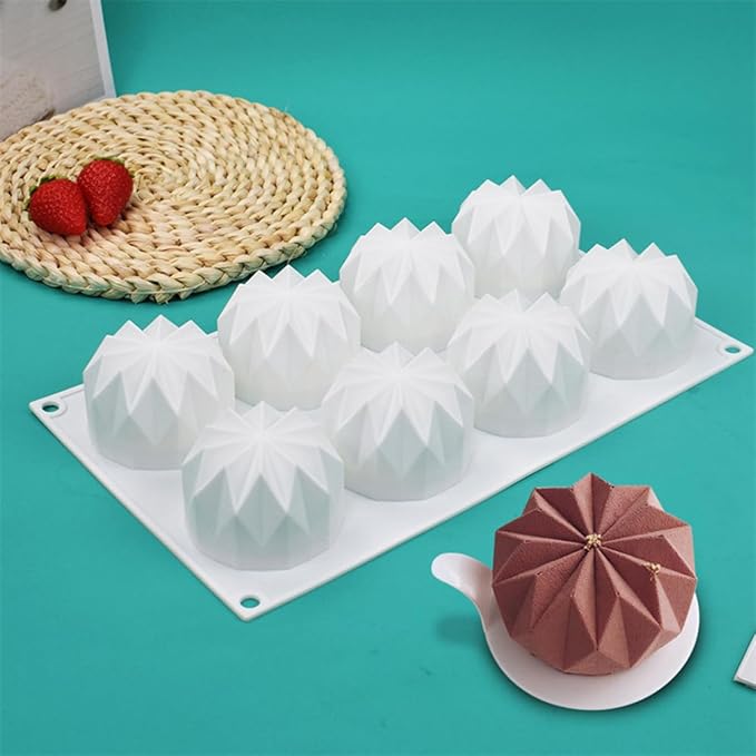 mostsom 3D Diamond Chocolate Cookie Molds Chocolate Cover Cookie Silicone Molds for Candy Mini Cakes Jelly Baking (Diamond I1_11.6x6.88x1.72inch)