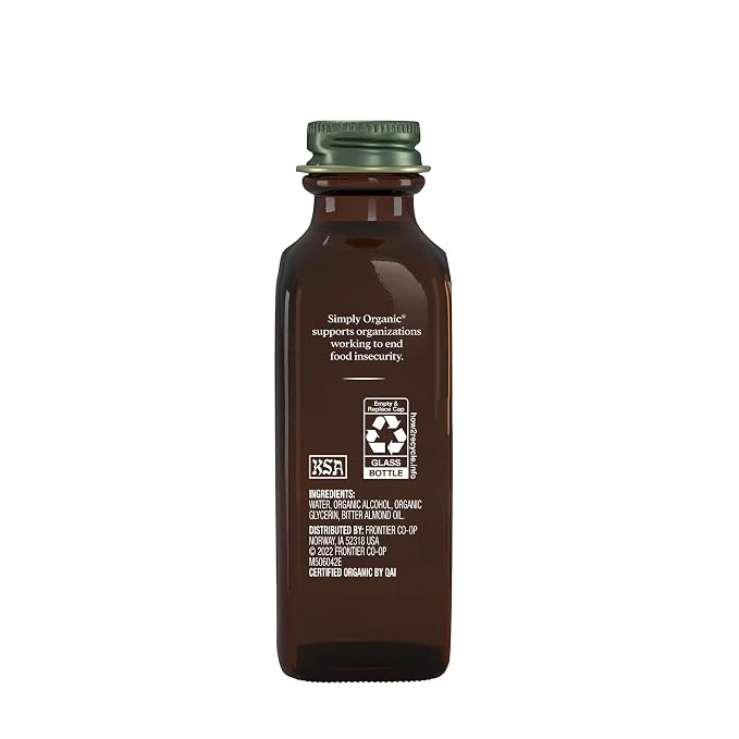 Simply Organic Almond Extract, Certified Organic, 2-Ounce Container