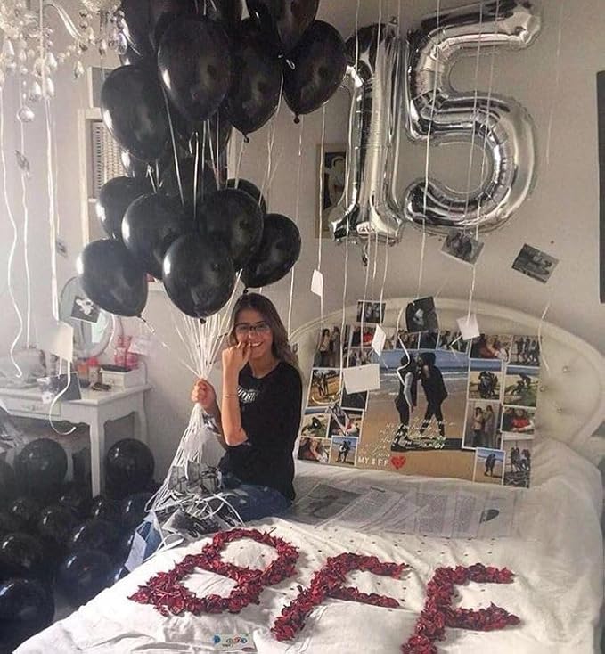 Silver Number 15 Balloon 40 inch, 15 Number Balloons, 15th Silver Birthday Decorations for Girls Boys Kids, 15 Year Old Silver Party Supplies
