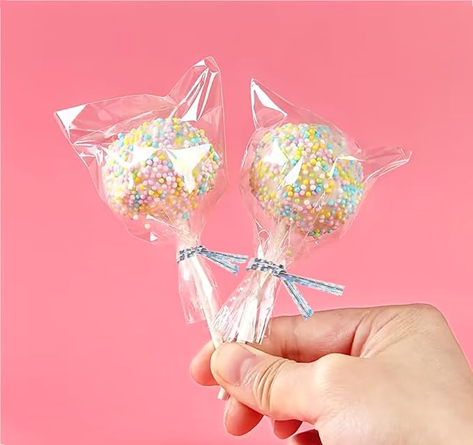 Mini Skater 4" Metallic Twist Ties Foil Bread Ties for Packaging Bakery Candy Goodies Cookies Gift Cellophane Treat Bags Christmas Wedding Party Favor Supplies,500Pcs (Silver)