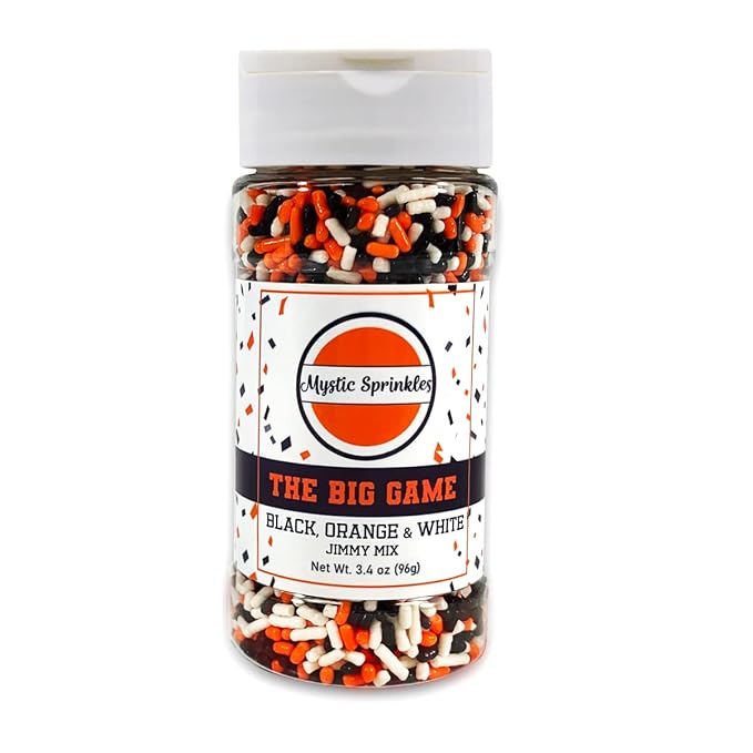Mystic Sprinkles The Big Game Jimmy Mix 3oz Bottle (Black, Orange & White)