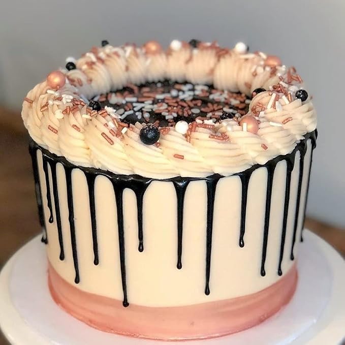 Sprinkles for Cake Decorating Edible Cake Decorations Fancy Rose Gold Sprinkles Cupcake Decorations Cake Sprinkles for Cupcake Decorating Rose Gold Cake Decorations Sugar Pearls