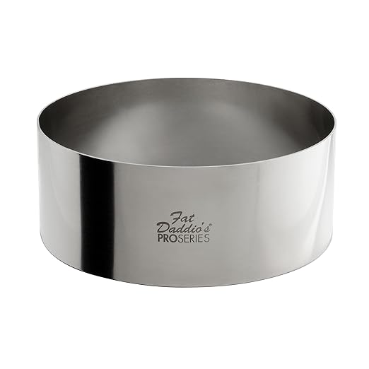 Fat Daddio's Stainless Steel Round Cake & Pastry Ring, 5 x 2 Inch