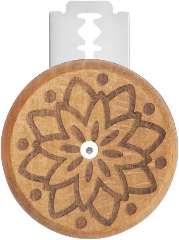 UFO Bread Lame Cutter, Bread Lame Scoring for Tool Sourdough Bread Bakers Bread Razor Scorer Blade Banneton Cutter Scoring Knife Making Bakers Lame Handcrafted Lame with Red Holster and 5 Razor Blades