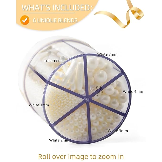 White Edible Pearls for Cake Decorating, 10.8oz - Elegant Pearl Sprinkles for Wedding Cakes, Cupcakes, Cookies & Dessert Toppings