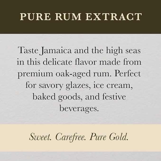 Cook's, Pure Rum Extract, For Baking, Ice Cream, Candies, Cakes, 8 oz