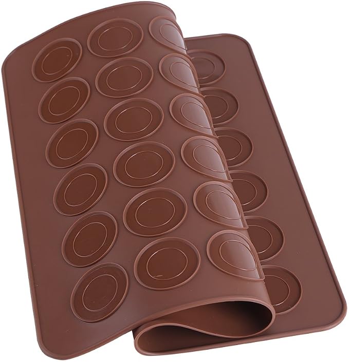 Macaron Silicone Baking Mats Kit, Food Grade Silicone Macaron Silicone Mat, Macaron Baking Kit Tray Set w. non stick reusable Macaroon Baking Supplies