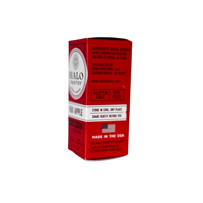 Natural FUJI APPLE Flavoring Extract by HALO PANTRY (2oz bottle) | Colorless/Clear, Dye-Free, Sugar-Free, Gluten-Free, NO Sweeteners, NO Calories | Perfect for customizing ANY baking, candy, dessert or drink recipes