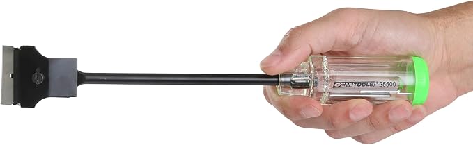OEMTOOLS Razor Blade Scraper Tool, Includes Razor Blades, Sure-Grip Handle