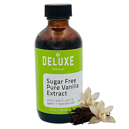 Sugar Free Vanilla Extract 4 oz - No Sugar Added Keto Friendly