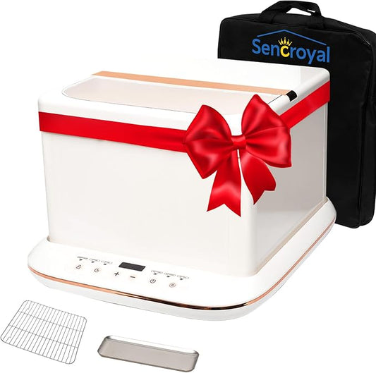 2-in-1 Slow Cooker & Bread Proofer Box with Digital Touchscreen, Professional Dough Proofer with Precise Temp Control (0-120°C) & Humidity Function for Baking, Melting Chocolate, Yogurt Making