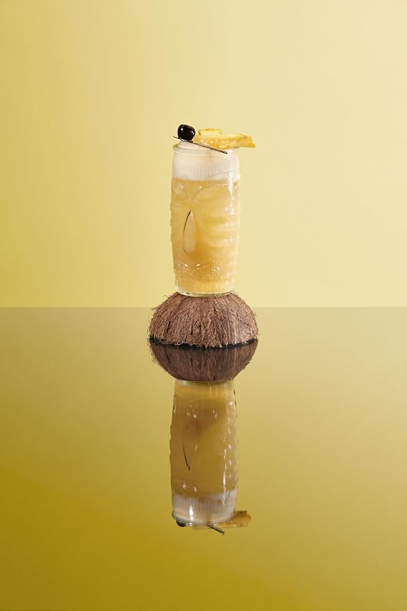 1883 Piña Colada Syrup for Drinks, Made in France, 1 Liter Glass Bottle