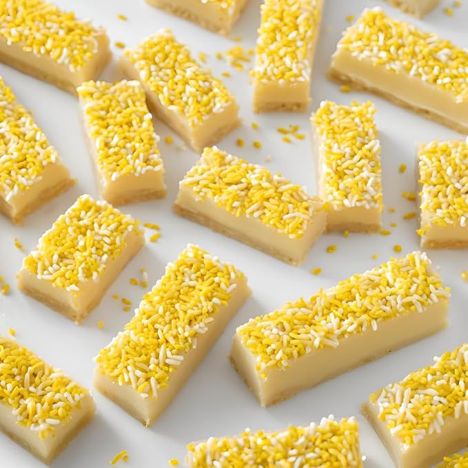 Unpretentious Yellow Sprinkles (1.5 lb) Bright & Colorful Jimmies, Decorative & Fun Topping for Baking
