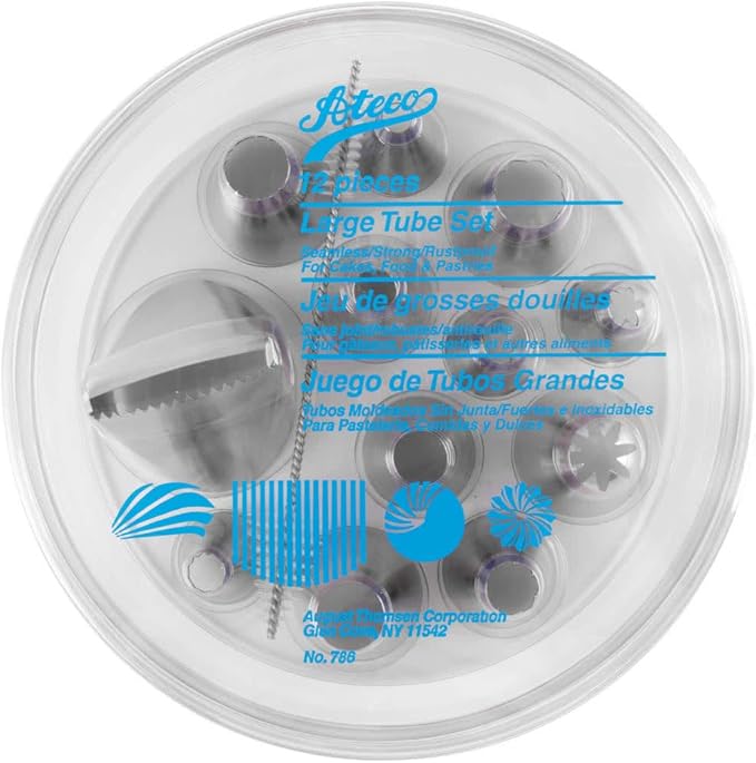Ateco Jumbo Tip Set, Silver