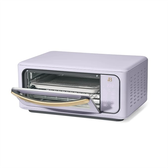 Infrared Air Fry Toaster Oven 9 Slice, 1800W Countertop Oven with Convection & Air Fry Functions, Digital Touch Display, Multi Cooking Modes for Baking, Broiling & Reheating (Lavender)