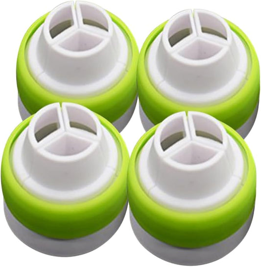 4pcs Large Russian Piping Tip Couplers for Quick Nozzle Swapping Compatible All Piping Bags for Cake Decorating and Pastry Crafting