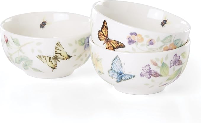 Lenox 890449 Butterfly Meadow Kitchen 3-Piece Mini Bowl Set