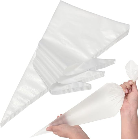 26 Inch XXL Extra Large Piping Bags - HOMIOVE 100pcs Disposable Piping Bags Thickened Pastry Bags Frosting Bags Anti Burst Cake Decorating Bags for Cake Decorating