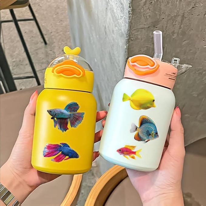 50Pcs Transparent Fish Stickers