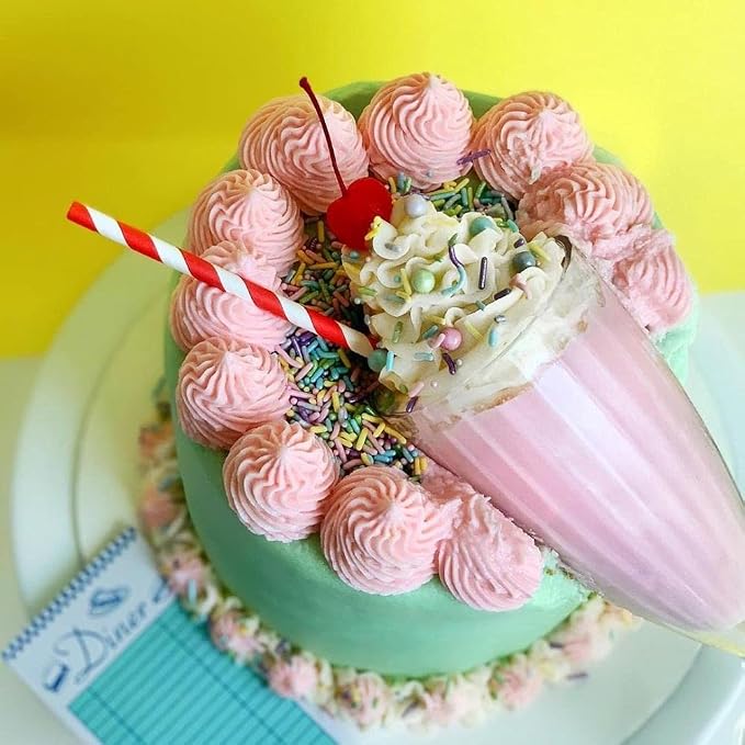 Easter Sprinkles for Cake, Cookie, Cupcake Decorating, and Baking - Fancy Edible Cake Sprinkles and Toppings in Pastel Pink, Purple, Blue, Green, Yellow, Silver Jimmies with Sugar Pearl Sprinkles