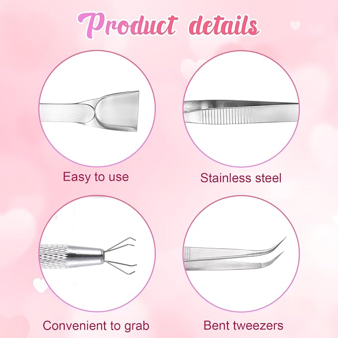 4Pcs Cake Decorating Sprinkles Tools Set, 4 Claw Sprinkle Pen Pearl Grabber Sugar Bead Pick-up Tool Stainless Steel Cake Tweezers Pearl Sprinkle Spoon with Shovel for Cake Ice Cream Baking
