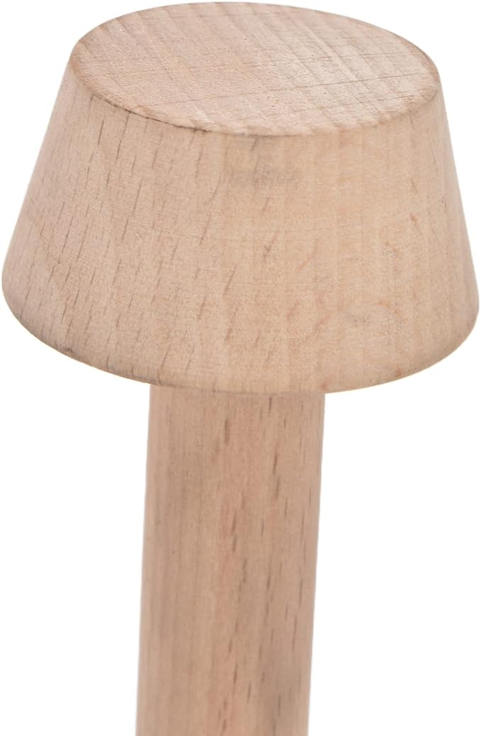 Wooden Tart Tamper, Double Side Pie Pastry Dough Tamper Egg Tart Pan Baking Tool for DIY Cheesecakes Dessert Baking
