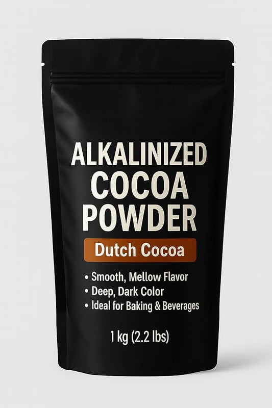 Alkalinized (Dutch-Processed) Cocoa Powder Premium, Smooth & Rich Baking Chocolate (1 KG (2.2 lbs))