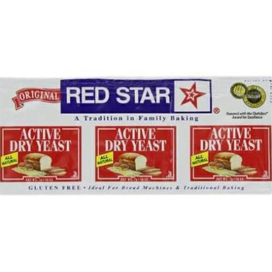 Red Star Yeast Active Dry Env 3pk