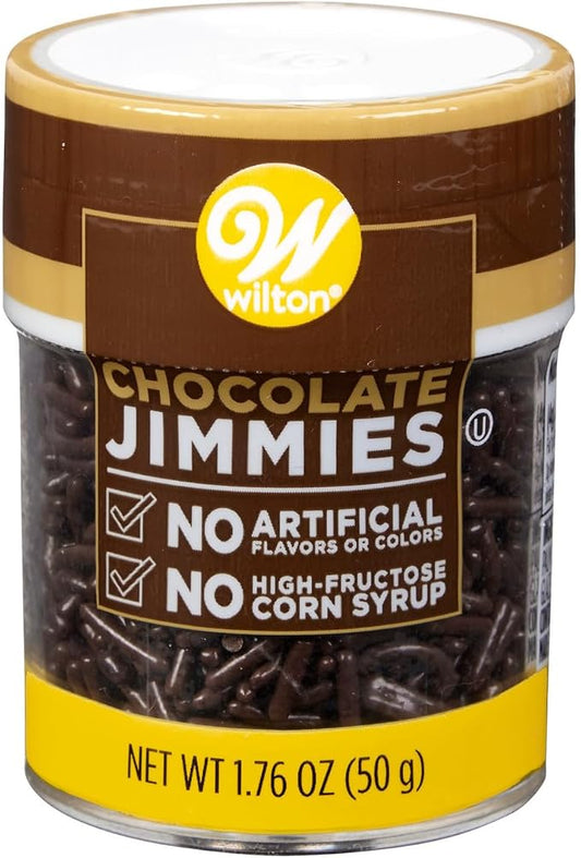 Wilton Naturally Flavored Jimmies Sprinkles 1.76oz-Chocolate