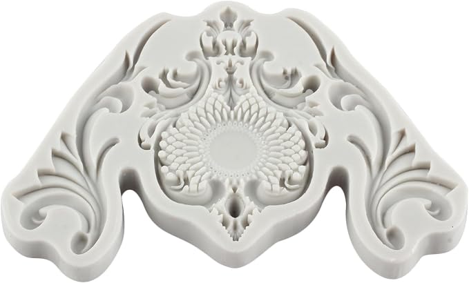 Baroque Silicone Molds Border Chocolate Scroll Fondant Mold For Sugar Cake Decorating Cupcake Topper Gum Paste Polymer Clay