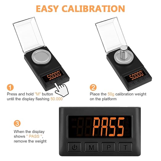 Fuzion Digital Milligram Scale 50g/0.001g, Mg Scale 9-in-1 Kit | Includes Portable Carry Bag, 50g Calibration Weight, USB-C & Battery, Powder Scale for Capsule Filling, Supplement, Reloading