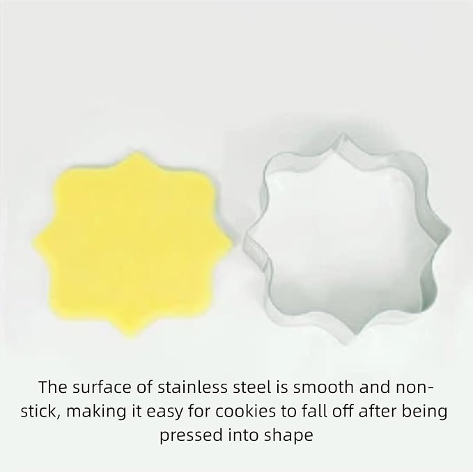 10PCS Stainless Steel Plaque Frame Cookie Cutters - Variety Shapes Fondant Cutters for Baking,Wedding,Birthday,Christmas,Metal Biscuit Molds for DIY Decorations