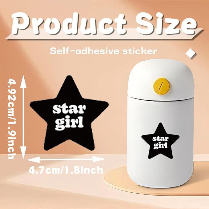 100 Pcs Aesthetic Downtown Girls Stickers Pack Sticker Cool Trendy Y2K Black Aesthetic Vinyl Waterproof Stickrs for Water Bottles Laptops Bike Car Motorcycle Skateboard