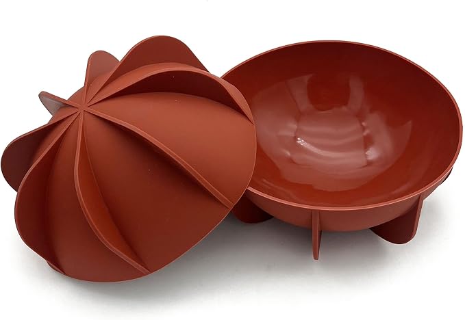 Goldbaking Silicone Dome Cake Pan 7 Inch Half Ball Baking Tray Nonstick Hemisphere Moussecake Mold Bread Mould Bake Form