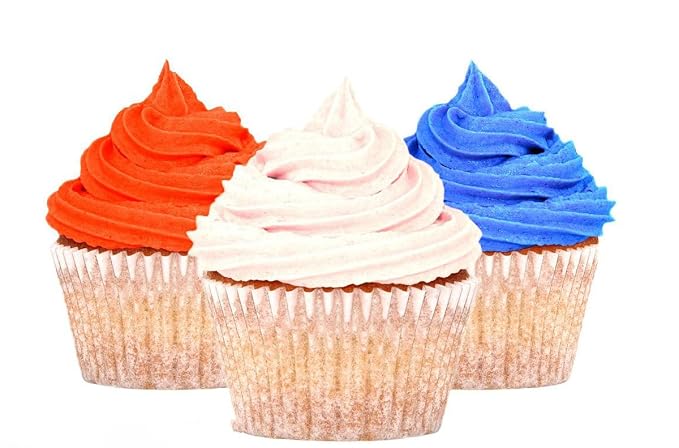 Red White Blue Gold Sanding Sugar Patriotic Sprinkles for Cake Decorating, Edible 4th of July Sprinkles for Baking Cupcake Cookie Ice Cream Decoration Supplies 168g/5.93oz
