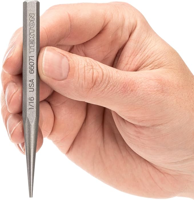 TEKTON 1/16 Inch Solid Punch | 66071 | Made in USA