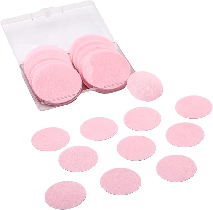 60PCS/80PCS Wafer Paper Round Pieces 3D Spherical Cake Edges Rice Paper Swan Rose Flower Round Cupcake Decoration Inserts (80, Pink, Large)