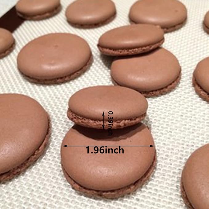 Mujiang 6-Cavity 3D Macaroon Hamburger Silicone Fondant Molds For Cake Decorating Chocolate Candy Mini Soap Bath Bomb