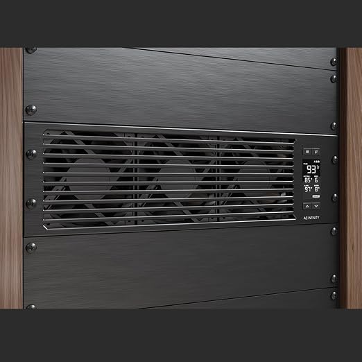 AC Infinity CLOUDPLATE T9-N, Rack Mount Fan Panel 3U, Intake Airflow, for Cooling AV, Home Theater, Network 19” Racks