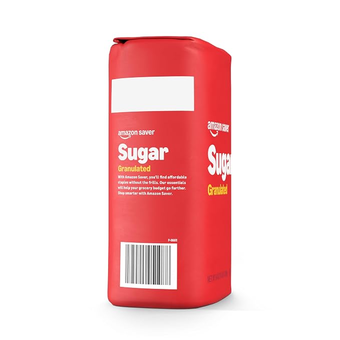 Amazon Saver, White Sugar, 4 Lb (Pack of 2)