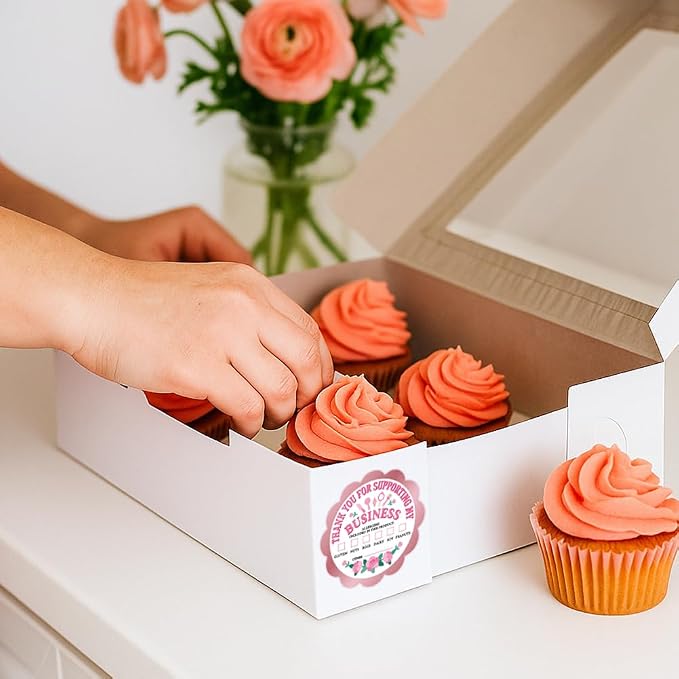 320 Pcs Allergen Warning Stickers, Food Allergy Alert Labels Pink Round Waterproof Labels for Restaurant Kitchen Bakery Businesses, 2 Inch