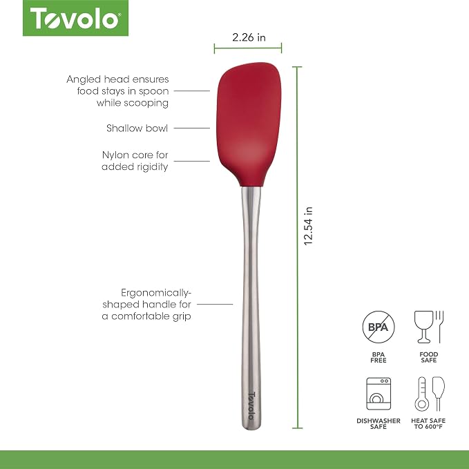 Tovolo, Spoonula Flex Core Stainless Steel Handle Cayenne