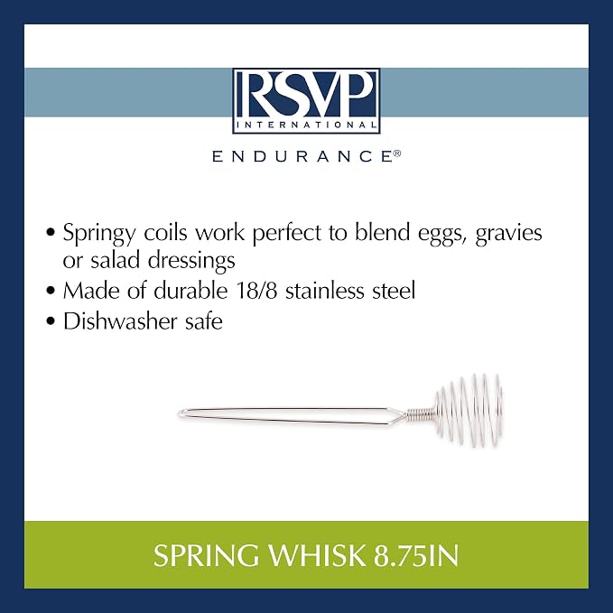 RSVP Endurance Spring Whisk, 9-1/4-Inch (1 Pack)