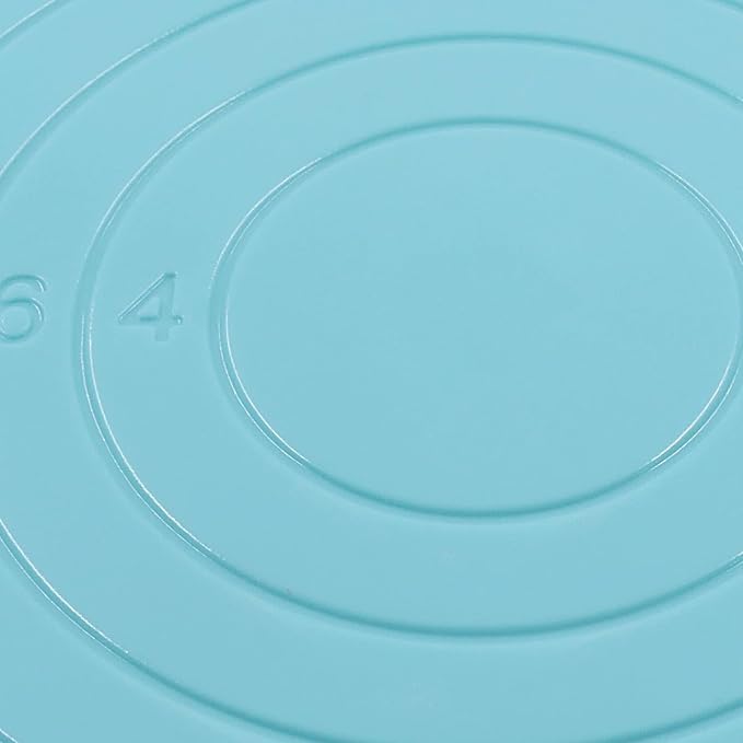 Bonsicoky 1 Pcs Cake Decorating Turntable - 5.5 Inch Revolving Cake Stand - Cookie Decorating Swivel Stand for Kitchen Cake Baking - Blue