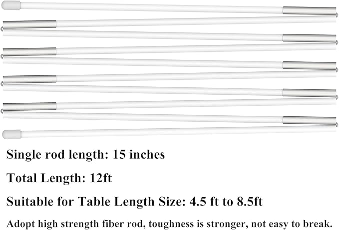 LANGXUN 12ft White Table Balloon Arch Kit, Balloon Arch Stand Frame For Birthday Party Wedding and Graduation Decorations, Christmas Decort Baby Shower Bachelor Party Supplies