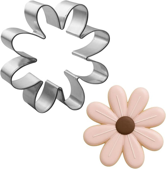 Daisy Cookie Cutter 3 in - H.O. Foose USA Cookie Cutters - Made in USA (Tin Plate Steel)