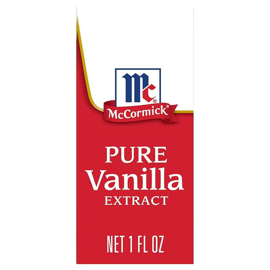 McCormick Vanilla Extract, Pure, No Corn Syrup, Gluten Free, Rich, Sweet Flavor and Aroma for Baking and Savory Dishes, 1 fl oz