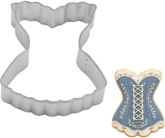 Fluted Corset 3.5 Inch Cookie Cutter from The Cookie Cutter Shop – Tin Plated Steel