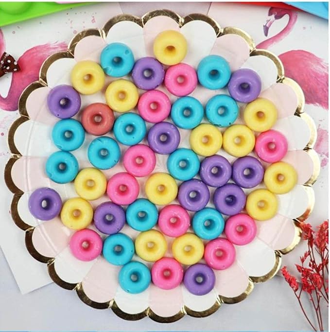 Generic 48 Cavity Chocolate Biscuit, Cake, Biscuit, for Donut Cake And Bread Cupcake, Pink