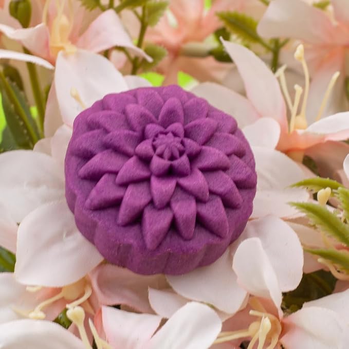 Floral Mold Press For Cookies and Pastries, Hand Press, Bluestar MAX - 4 Piece Flower Stamp and Mold Kit for Cake Decorating - Daisy, Gerbera, Chrysanthemum and Sunflower Themes